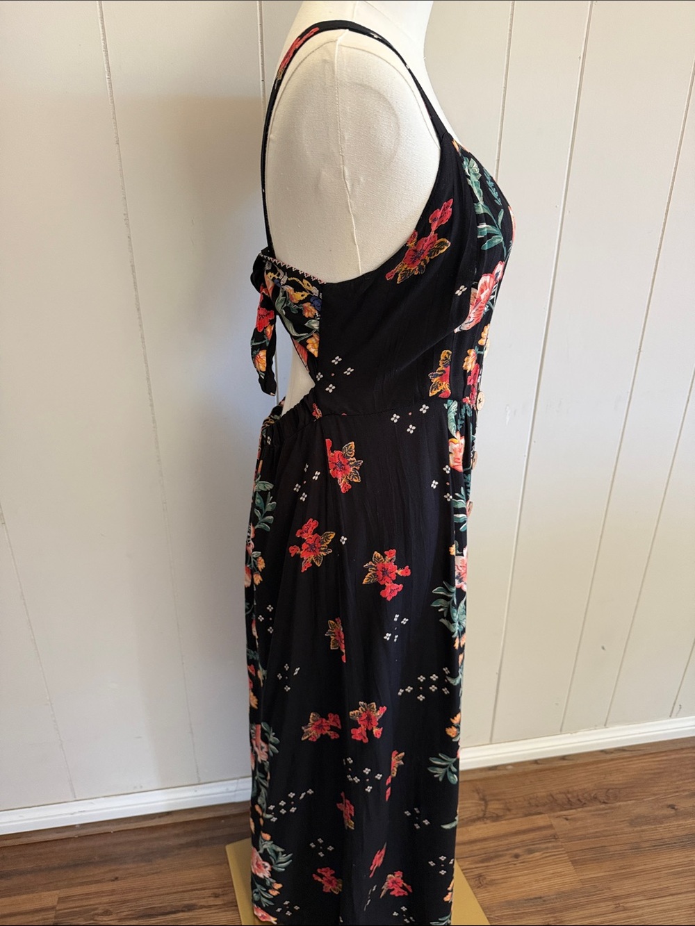 Angie Floral Maxi Dress Medium Boho Festival Whimsical Cottagecore - Picture 3 of 14